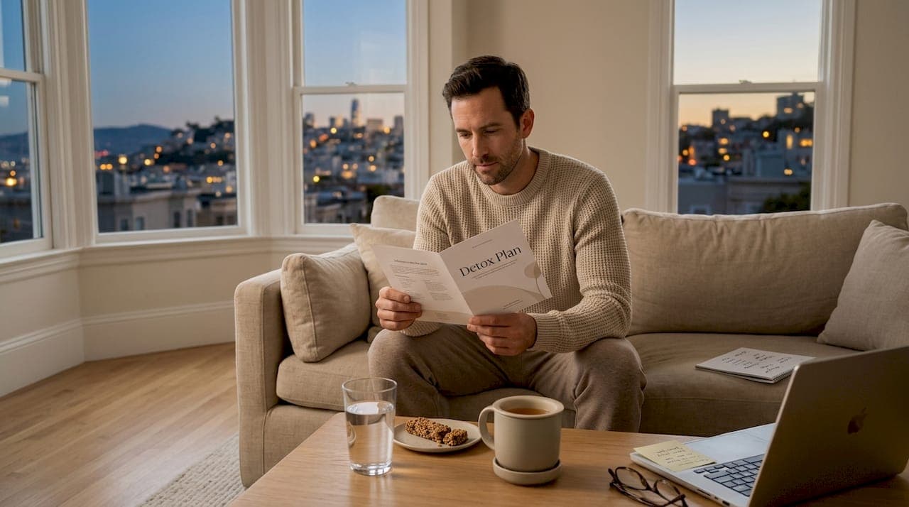 How to safely detox from alcohol at home in San Francisco