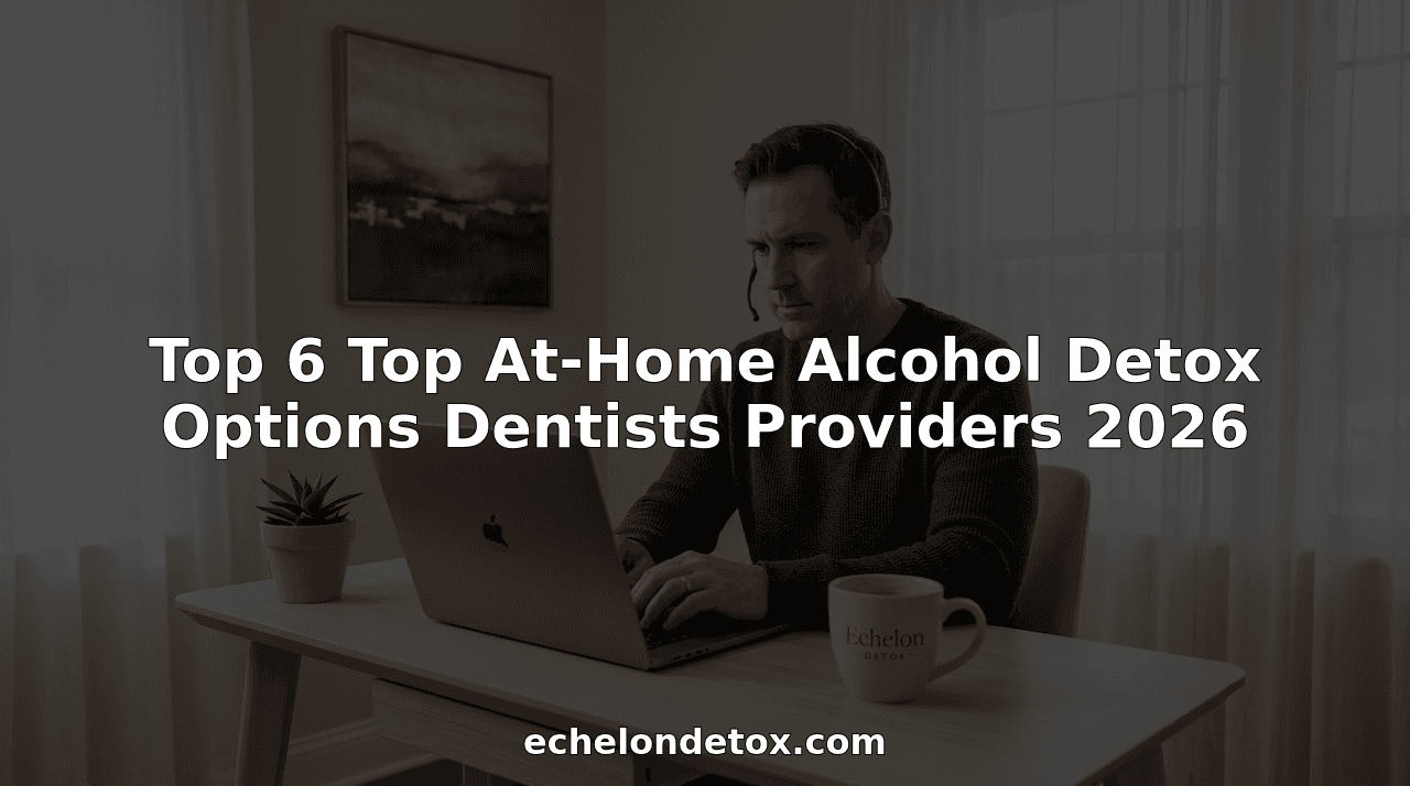 Top 6 Top At-Home Alcohol Detox Options Dentists Providers 2026