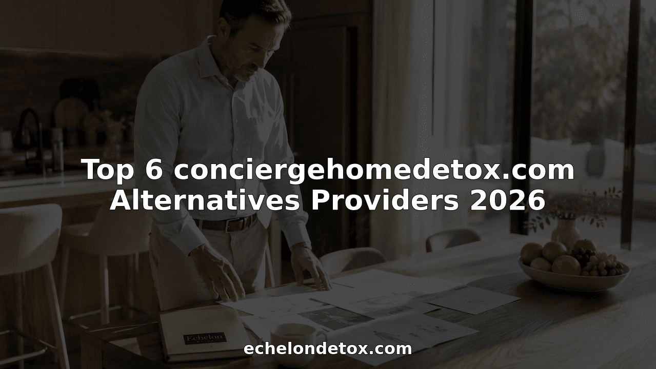 Top 6 conciergehomedetox.com Alternatives Providers 2026